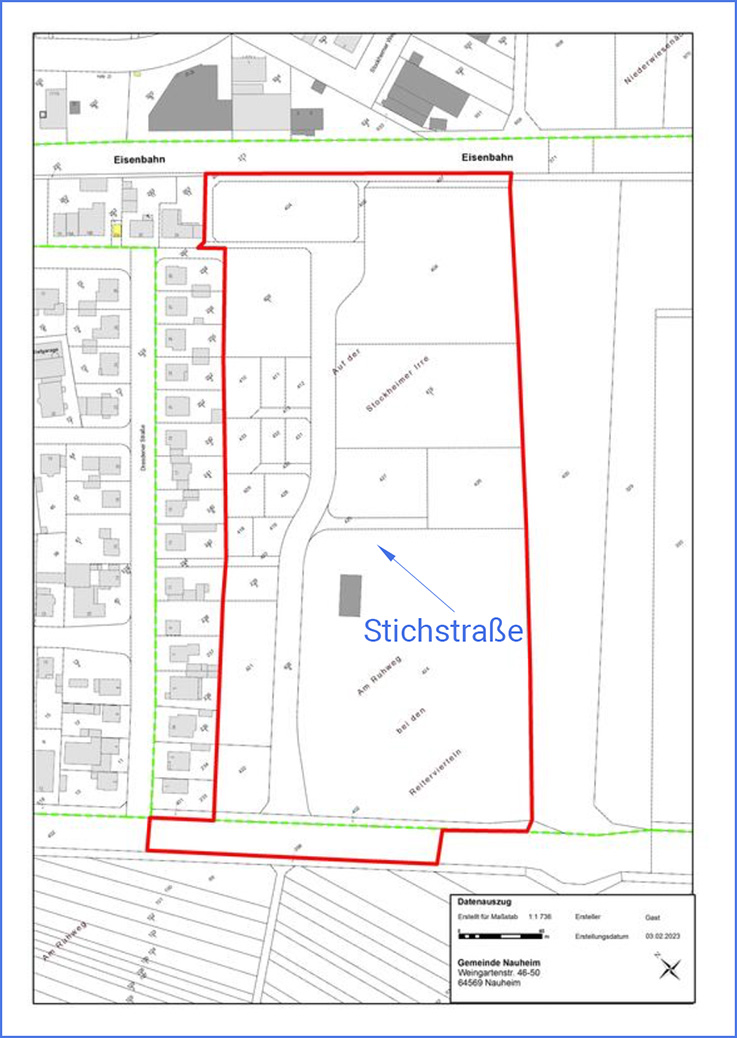 Nauheim-Online: Plan fr den Gewerbepark Sd in Nauheim