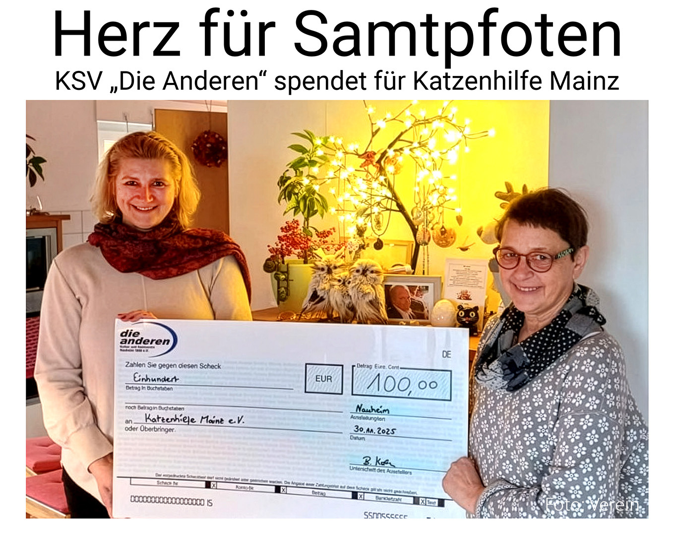 Nauheim-Online - Spende des KSV in Nauheim