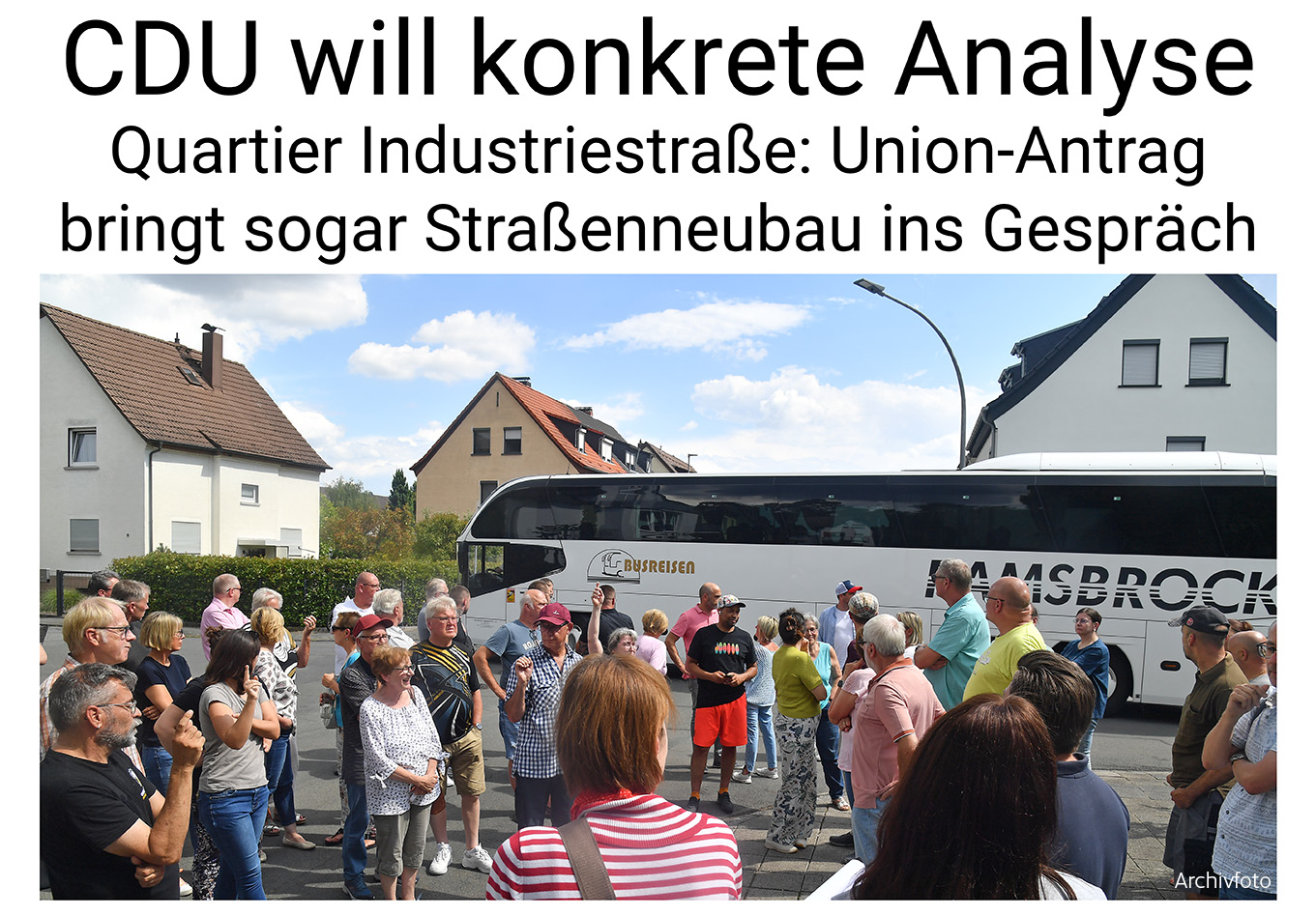 Nauheim-Online - Busverkehr in der Industriestra�e in Nauheim