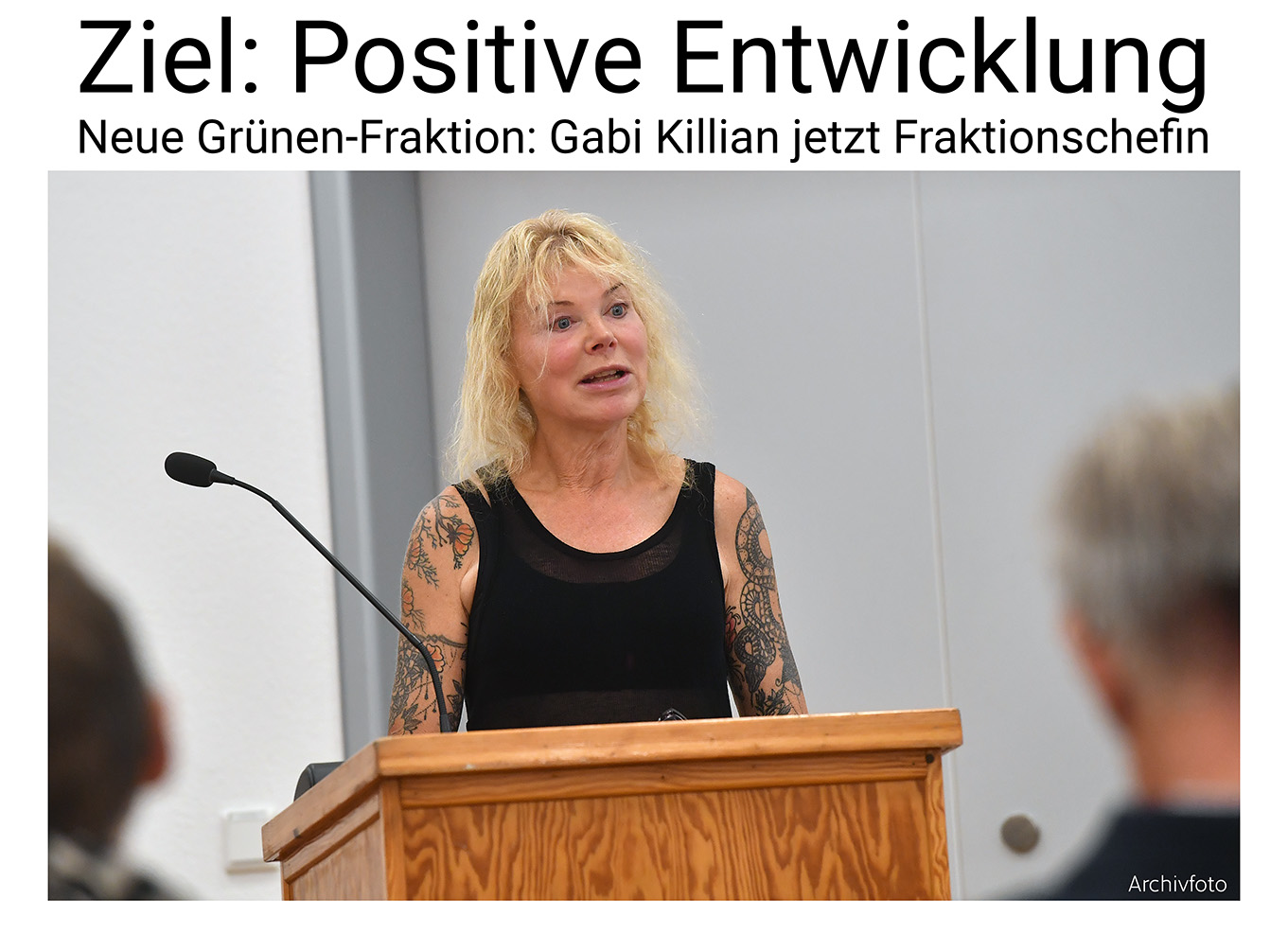 Nauheim-Online - Gabi Killian, Fraktionsvorsitzende der Gr�nen in Nauheim