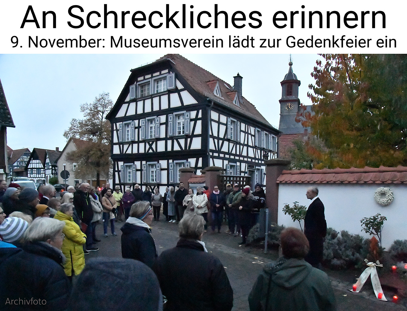 Nauheim-Online - Gedenkfeier am 9. November in Nauheim