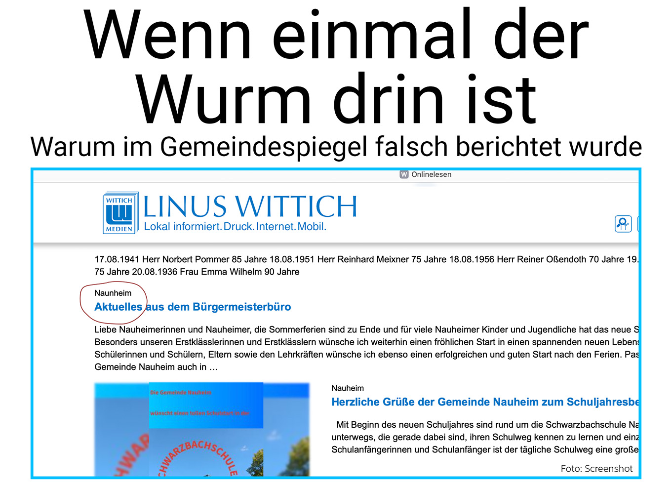 Nauheim-Online - Amtliches Mitteilungsorgan der Gemeinde Nauheim